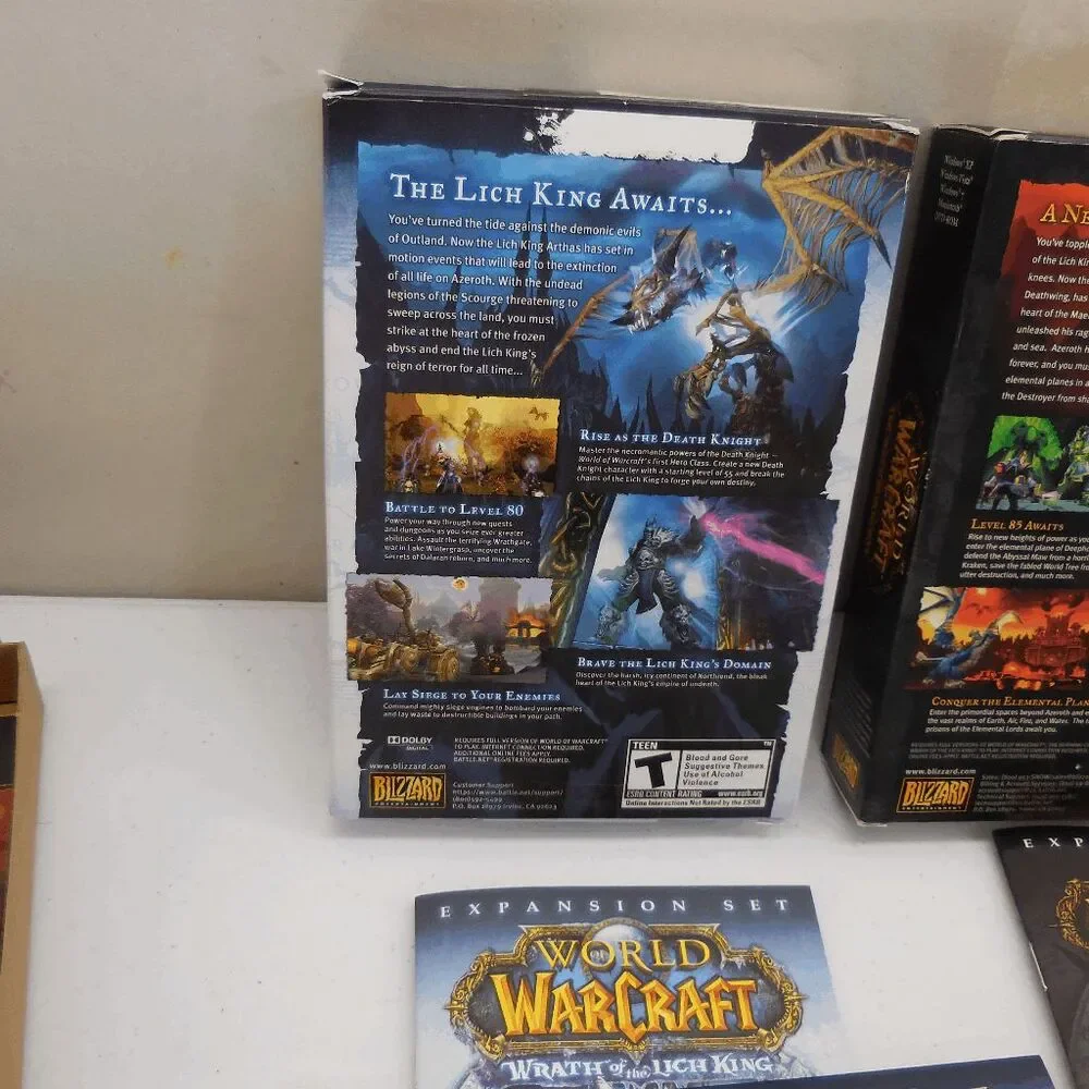World of WarCraft Burning Crusade Lich King Cataclysm Pc Bundle‎